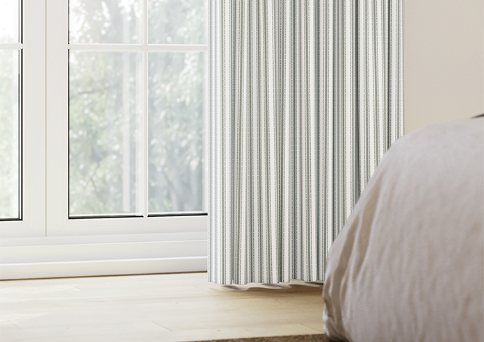 Lace Stripes, Sage - Made to Measure Curtains - Image 5